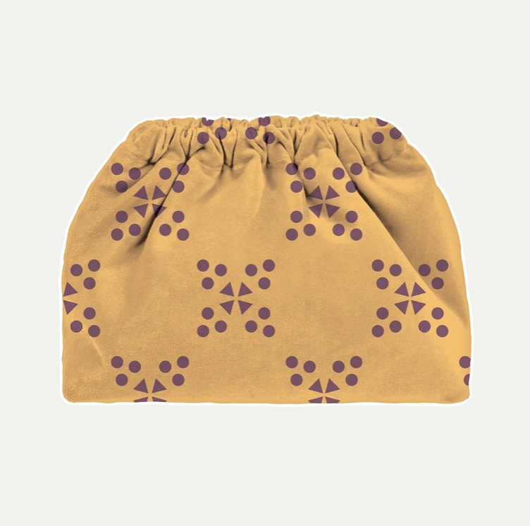 CLUTCH BAG - PATTERNED BANANA