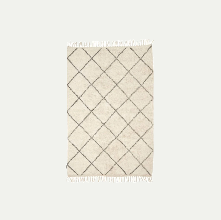 RHOMB RUG OFF WHITE