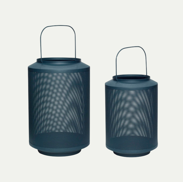 EDGE LANTERNS PETROL (SET OF 2)