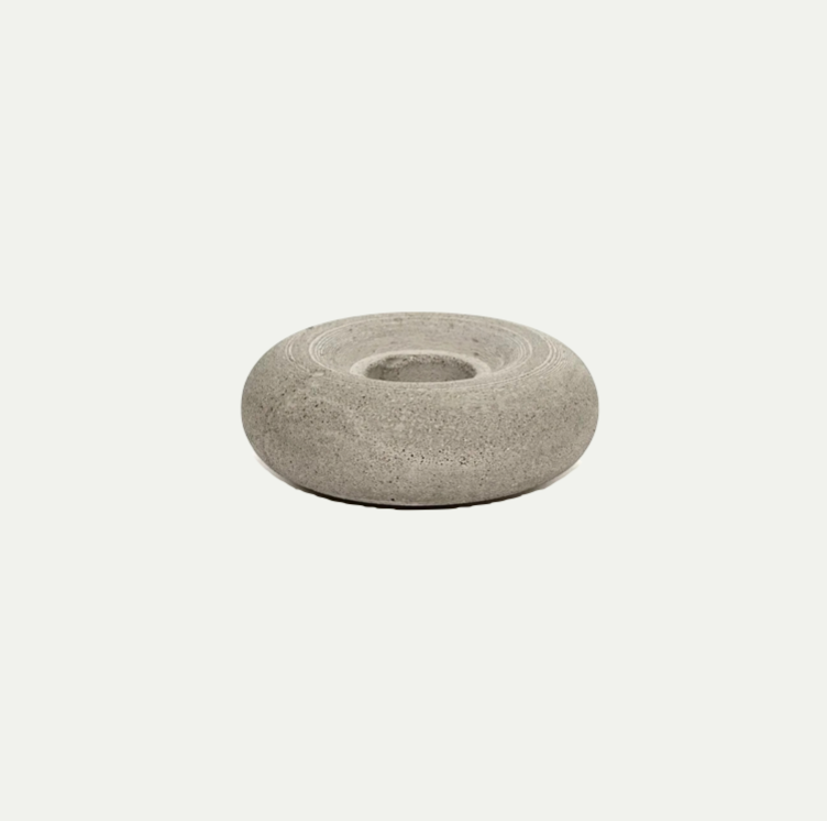 CANDLE HOLDER BRICK - CONCRETE
