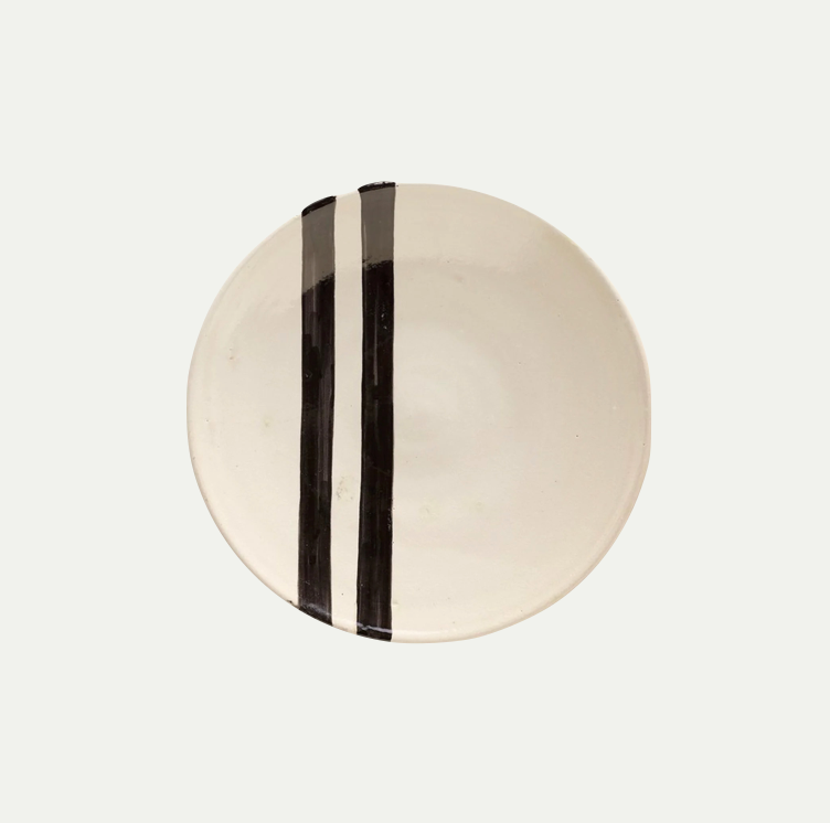 DECO PLATE | LINE BLACK