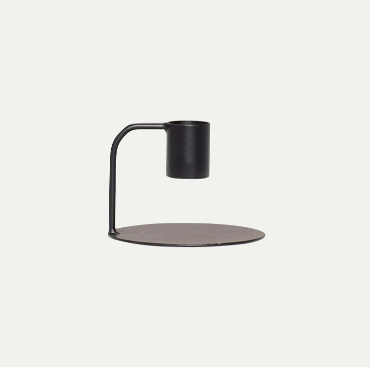 CURVE CANDLESTICK - BLACK