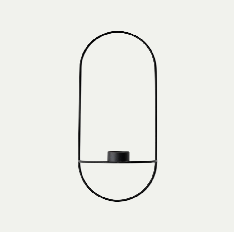 POV OVAL TEALIGHT CANDLE HOLDER|BLACK
