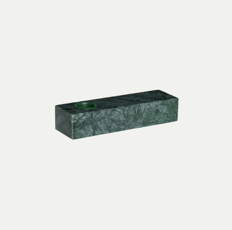 BRICK CANDLEHOLDER GREEN