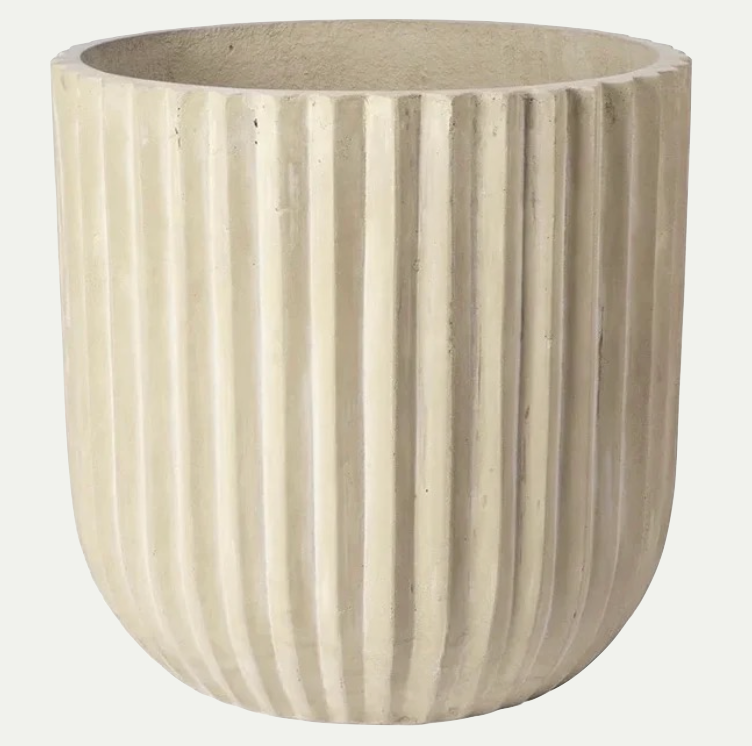 FIBER PLANTER BEIGE L
