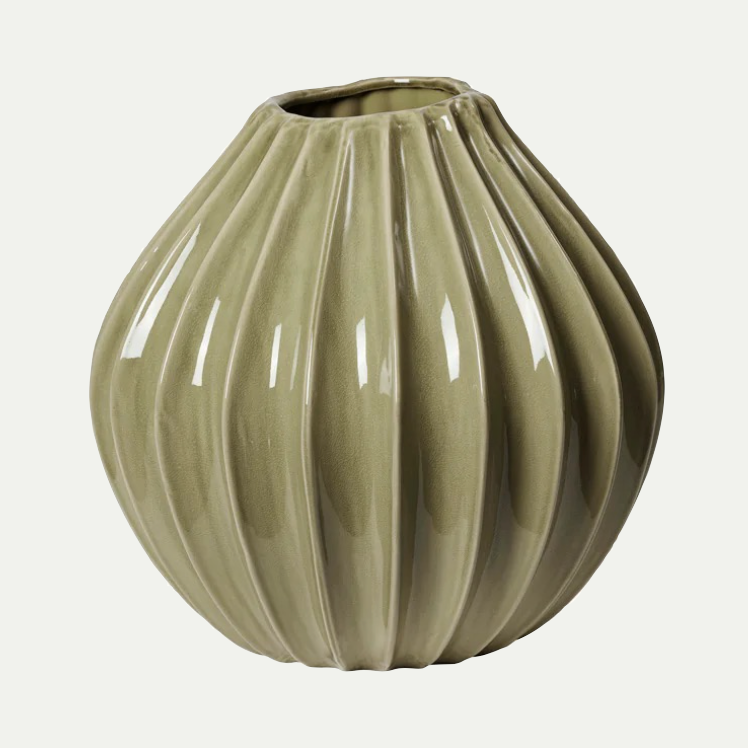 WIDE VASE XL | DRY SAGE