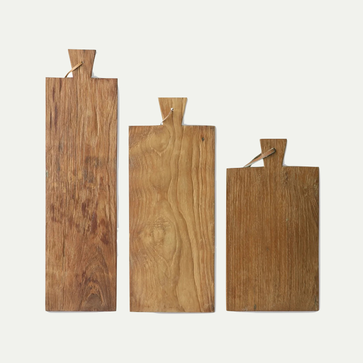 BREAD BOARD TEAK (SET OF THREE)