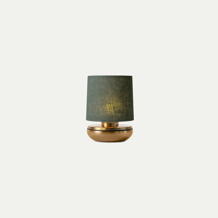FIREFLY TABLE LIGHT GOLD/EMERALD LINEN
