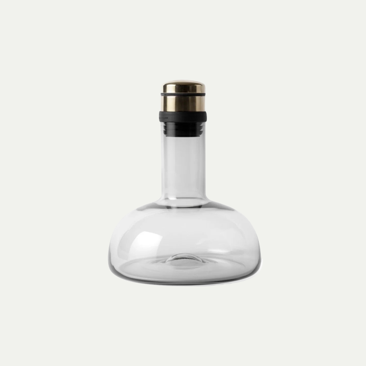 WINE BREATHER CARAFE ORIGINAL|SMOKE / BRASS