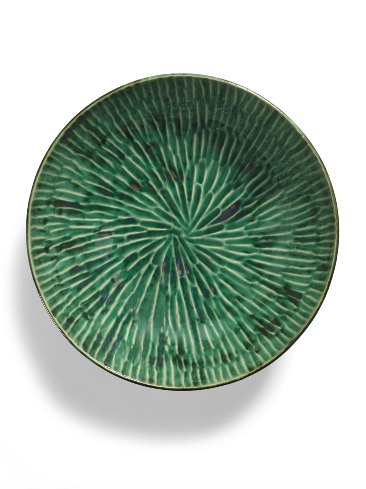 SERVING BOWL GREEN VERDE LANZA