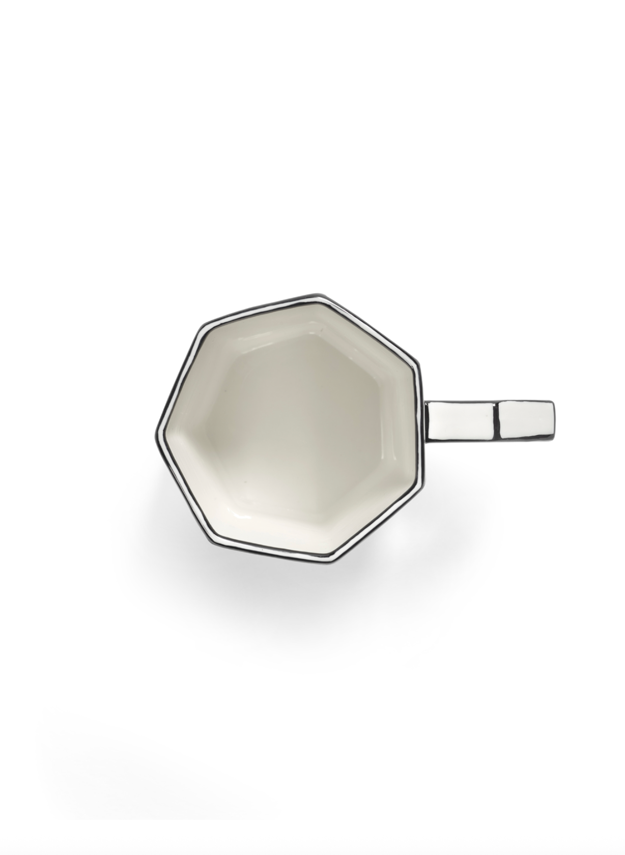 TEA CUP WHITE | BLACK CARTE BLANCHE