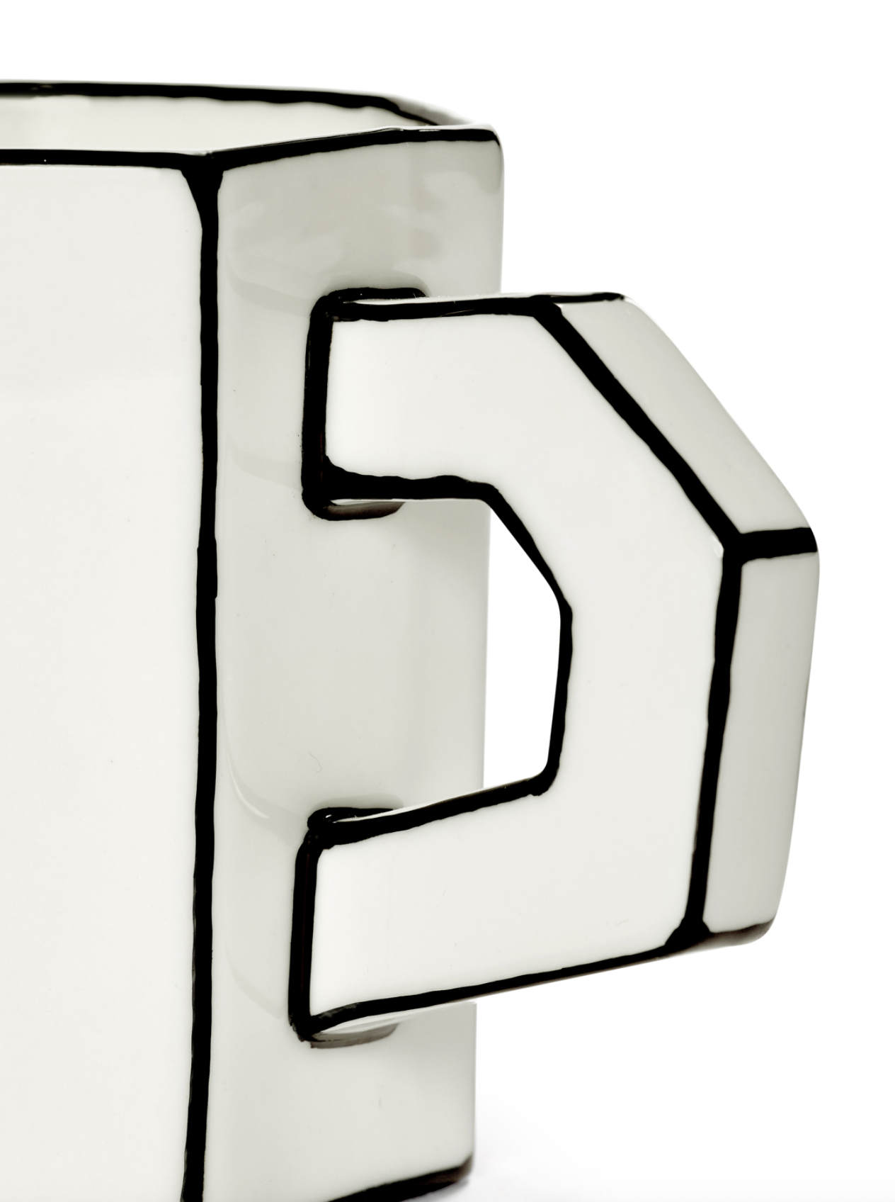 TEA CUP WHITE | BLACK CARTE BLANCHE