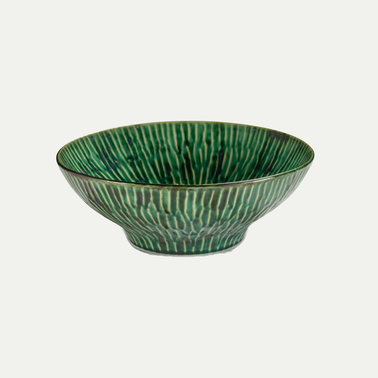 SERVING BOWL GREEN VERDE LANZA