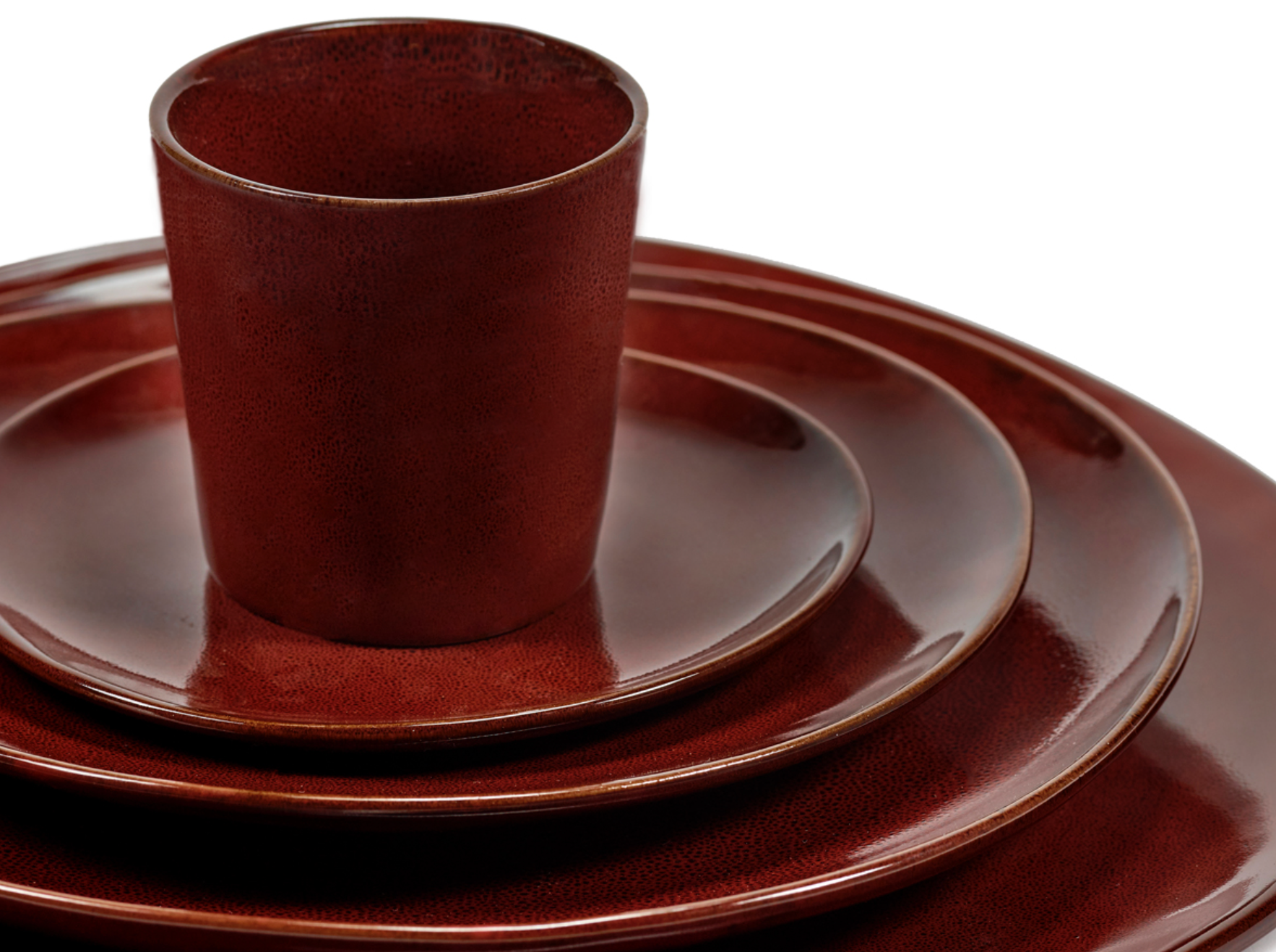 PLATE L VENETIAN RED LA MÈRE