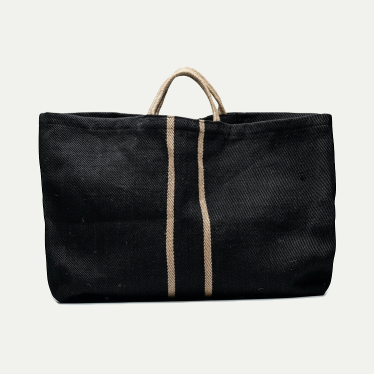 EXTRA LARGE JUTE BAG | BLACK BODY