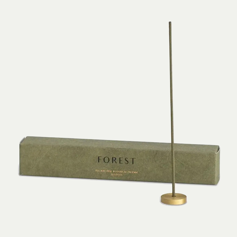 HINOKI JAPANESE INCENSE STICK SET | WITH BRASS HOLDER