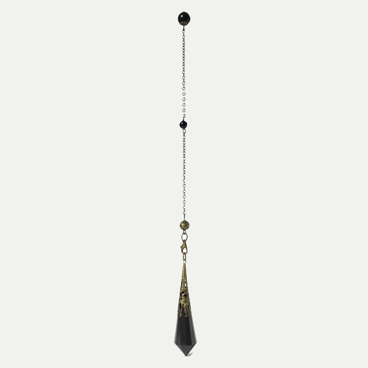 NATURAL OBSIDIAN DIVINATION PENDULUM