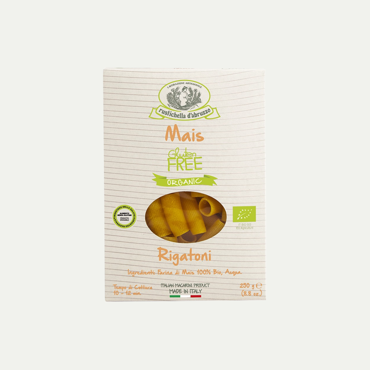 RIGATONI OF ORGANIC CORN | GLUTEN FREE
