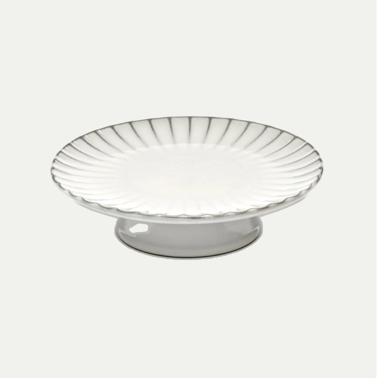 CAKE STAND L WHITE INKU
