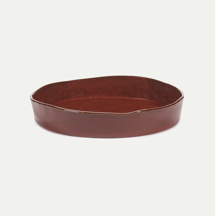 DEEP PLATE M VENETIAN RED LA MERE