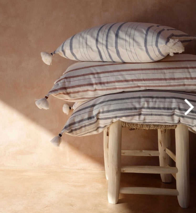 CUSHION COVER VIVASTRIPE METAL