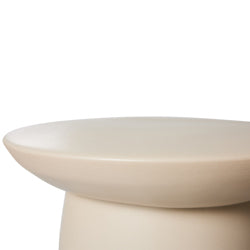 EARTHENWARE SIDE TABLE L -CREAM