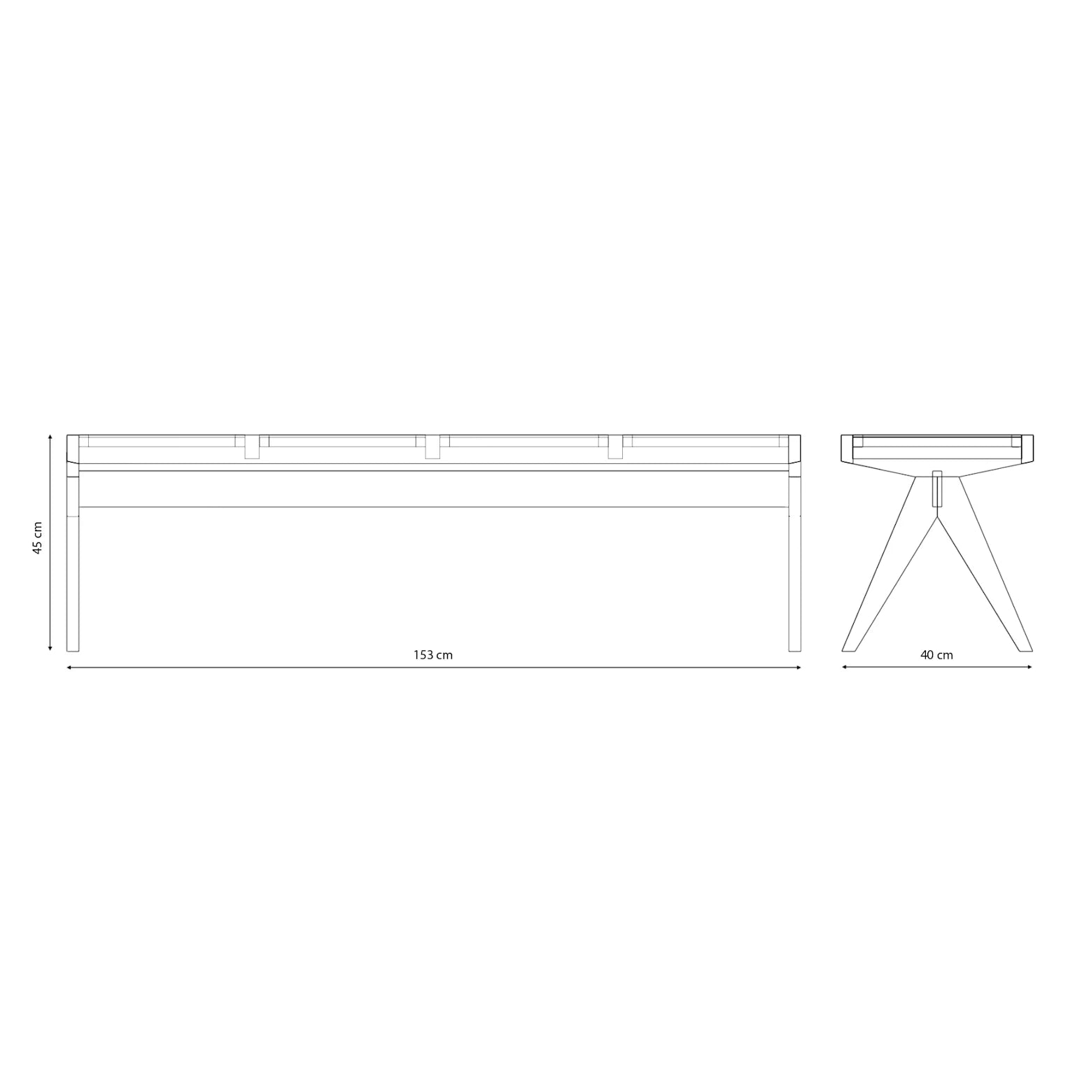 BENCH B.T.H FLATS 4 | CHARCOAL BLACK | On Order