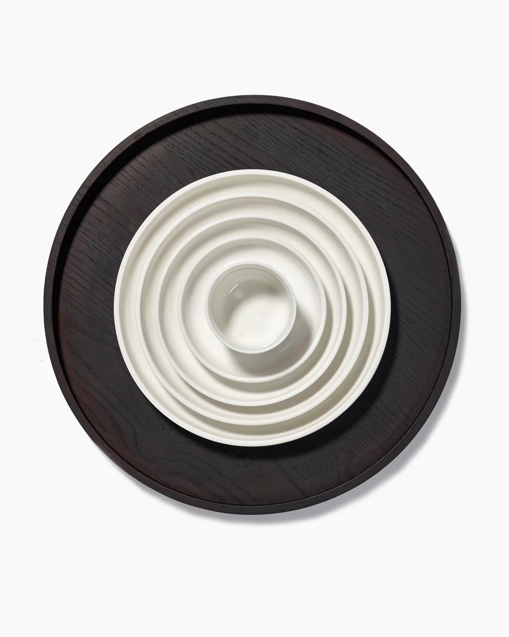 TRAY ROUND WOOD PASSÉ - PARTOUT