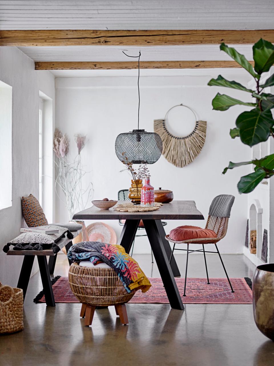 RODI PENDANT LAMP, BLACK, BAMBOO