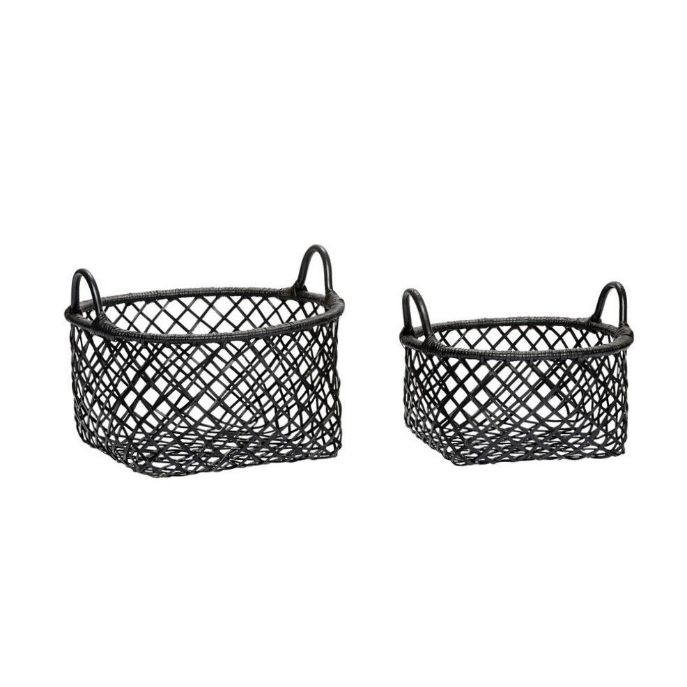 HARVEST BASKETS - BLACK (SET OF 2)