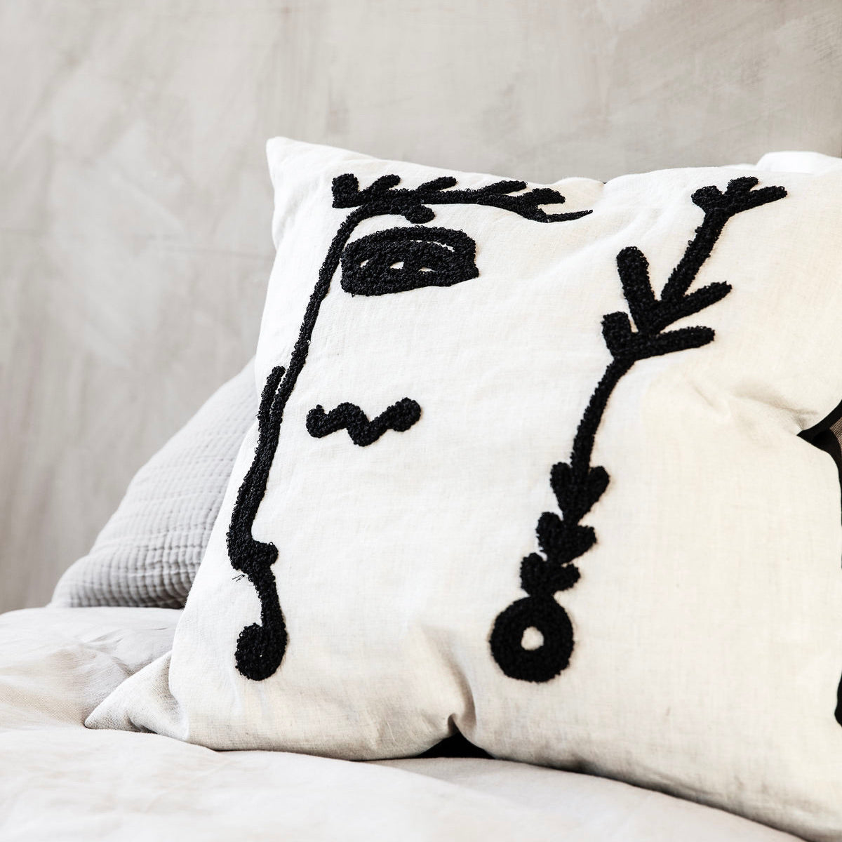 CUSHION COVER, INGO, WHITE