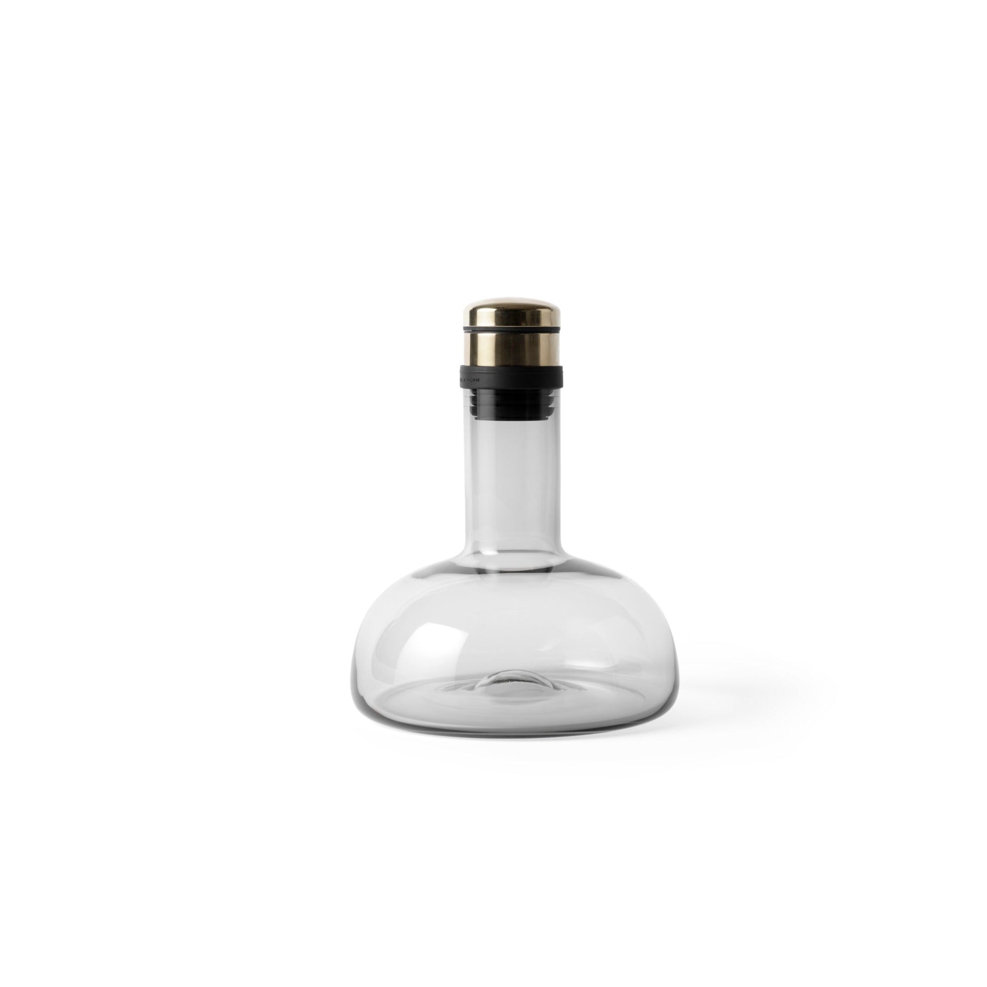 WINE BREATHER CARAFE ORIGINAL - SMOKE / BRASS