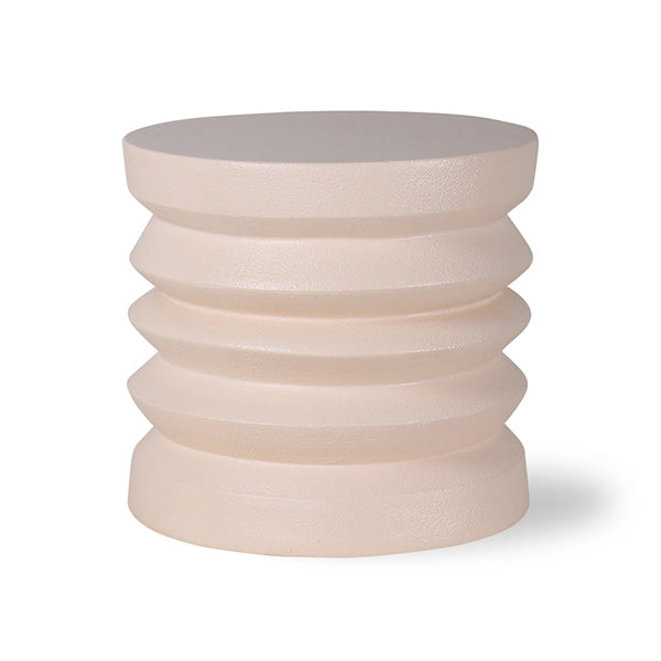 STONEWARE SIDE TABLE CREAM