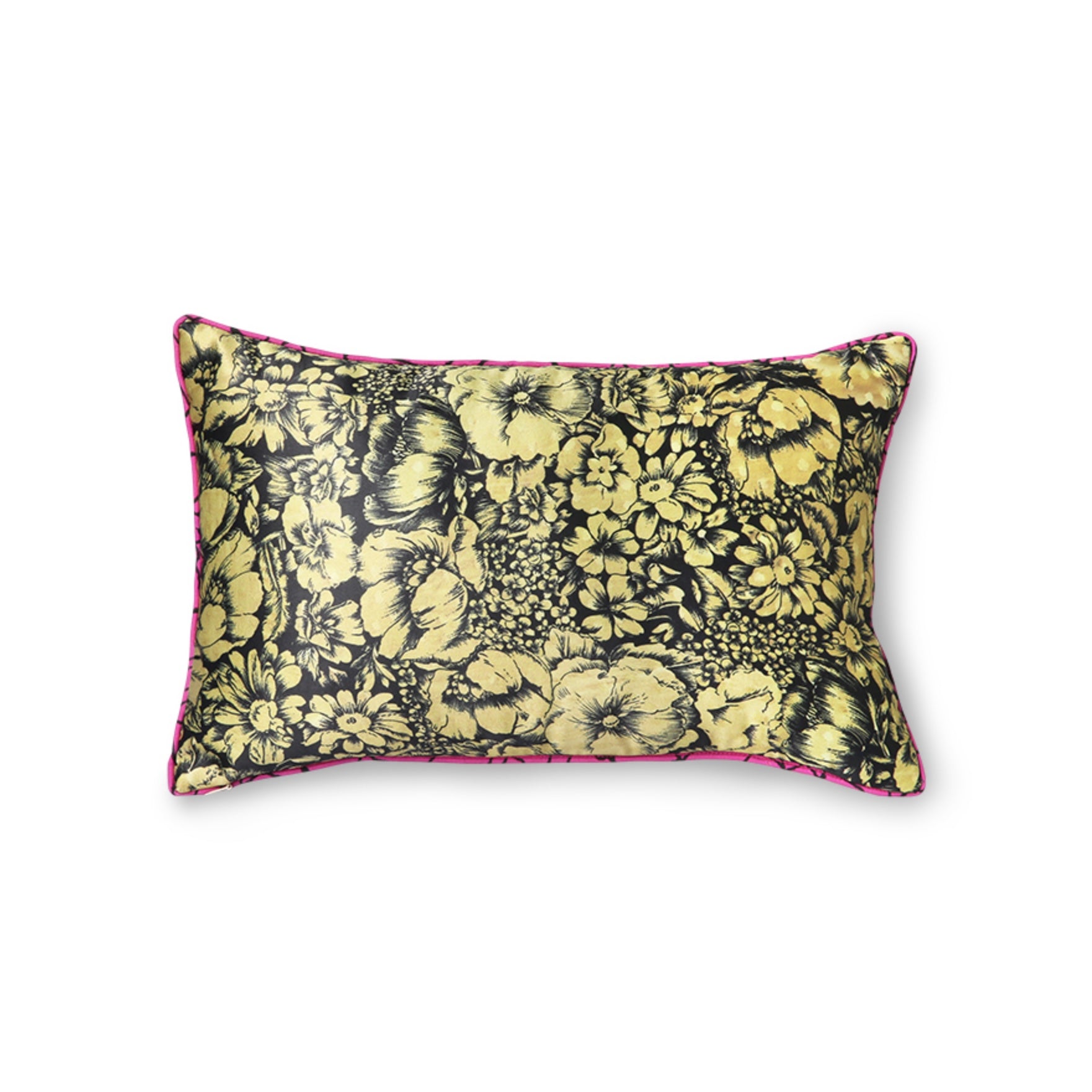 PRINTED SATIN CUSHION RETRO