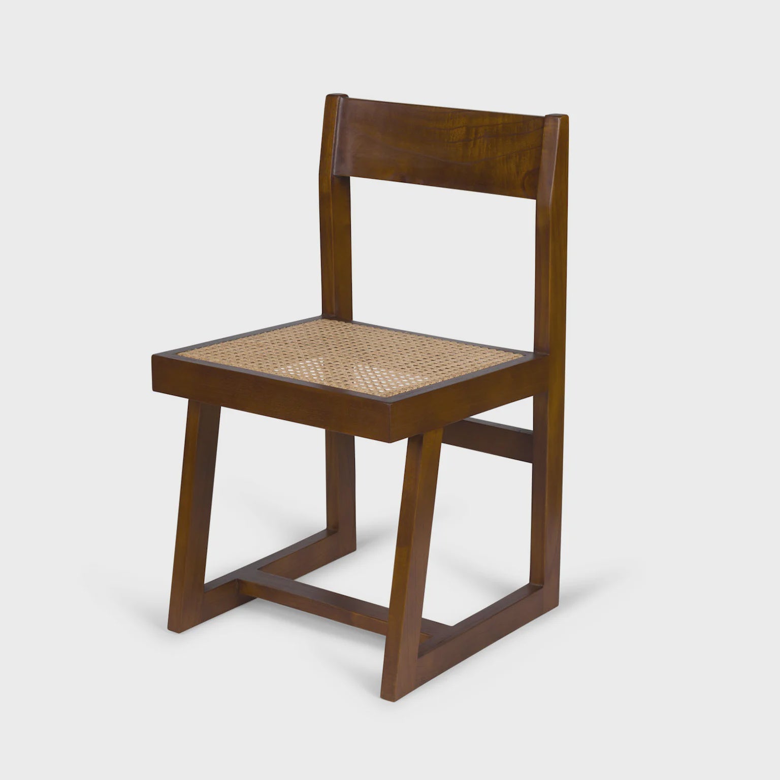 BOX CHAIR- DARK BROWN