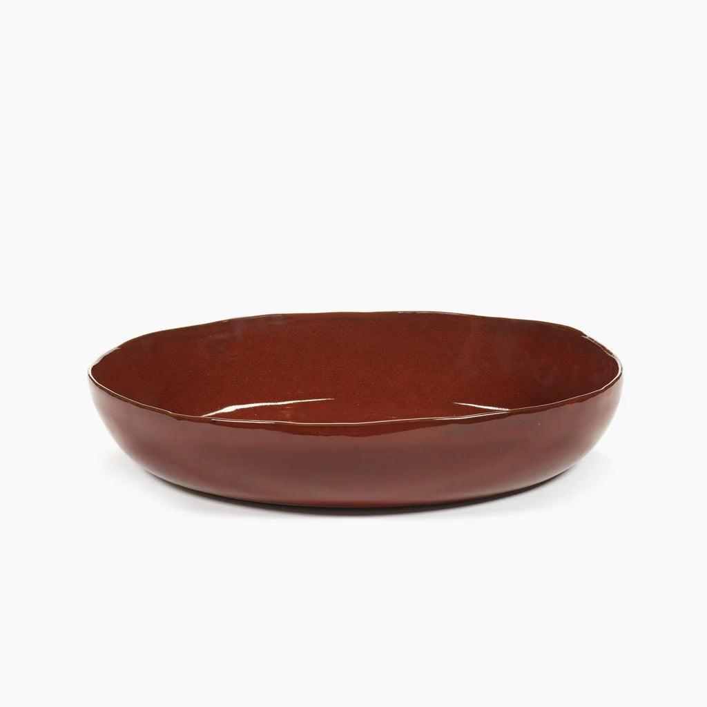 SERVING BOWL L VENETIAN RED LA MERE