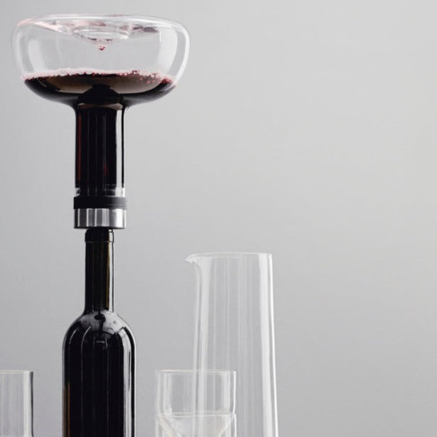 WINE BREATHER CARAFE ORIGINAL|SMOKE / BRASS