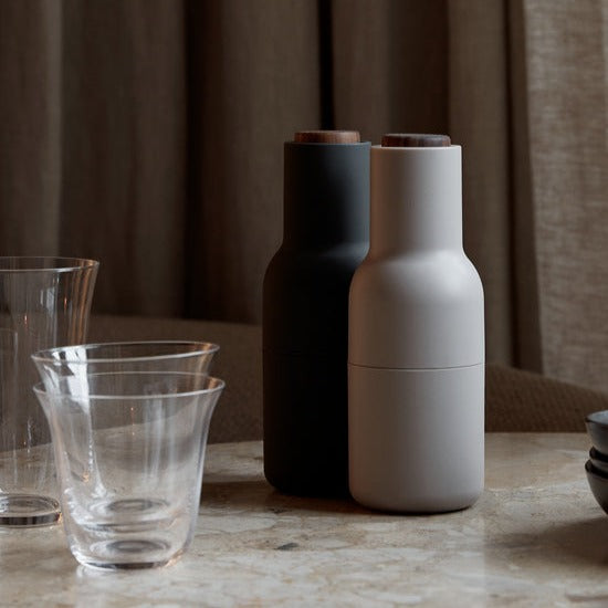 BOTTLE GRINDERS L SET OF 2 | ASH / CARBON