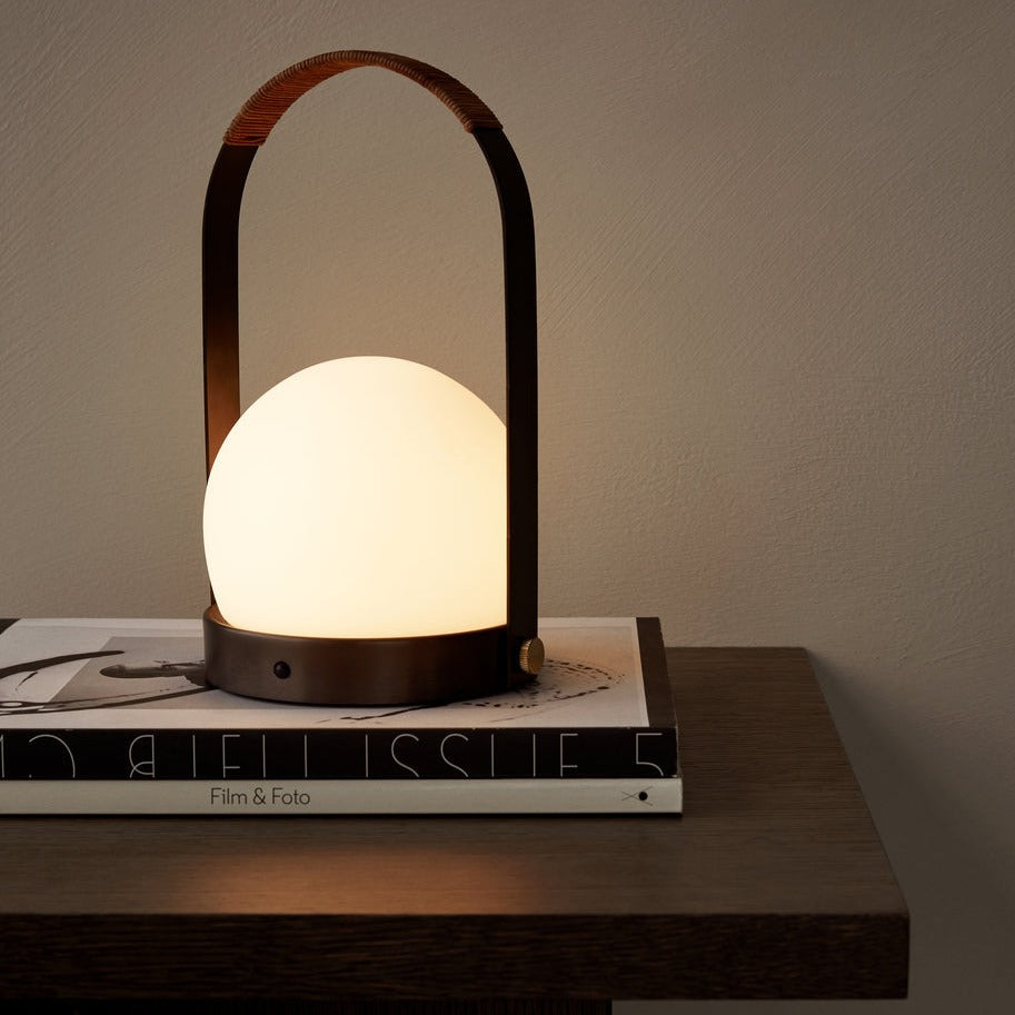 CARRIE PORTABLE TABLE LAMP|BRONZED BRASS