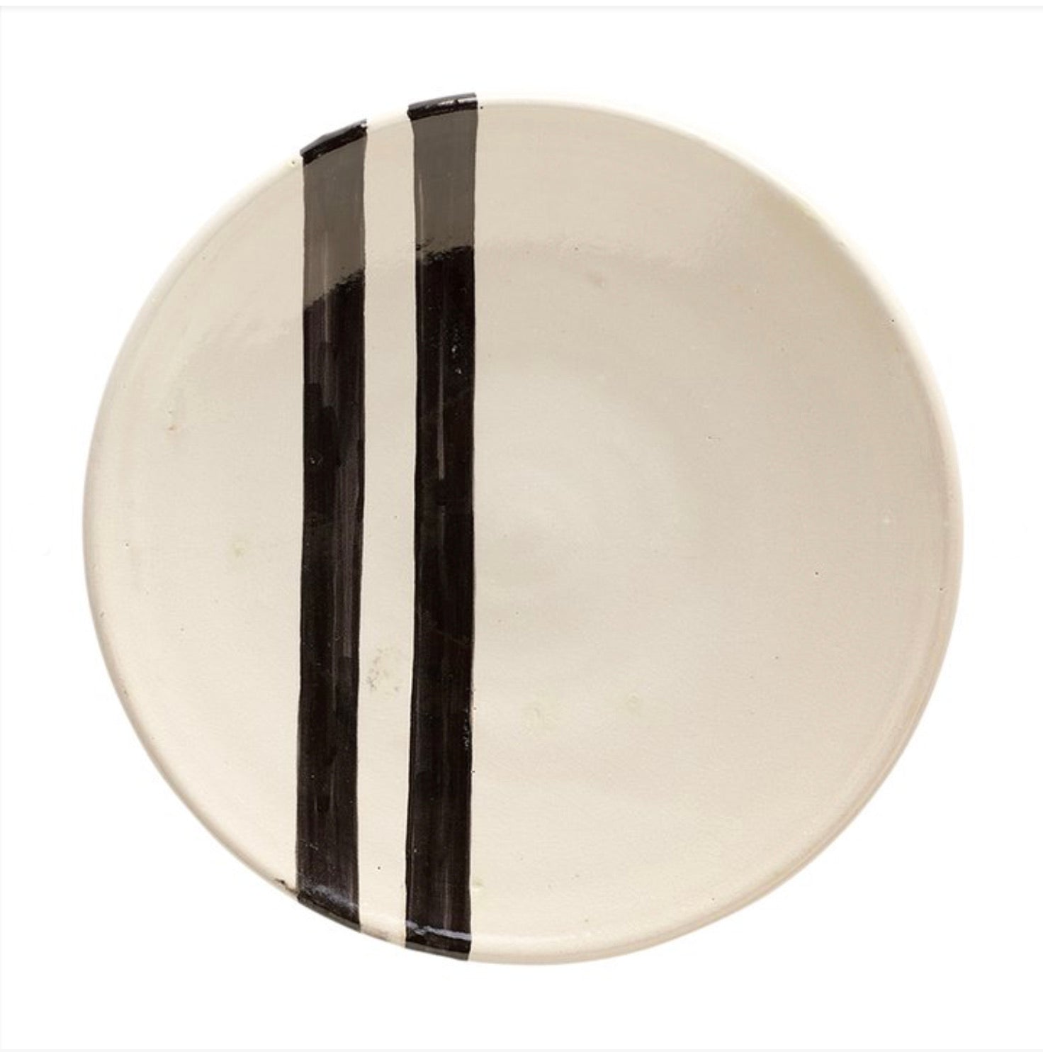 DECO PLATE|LINE BLACK