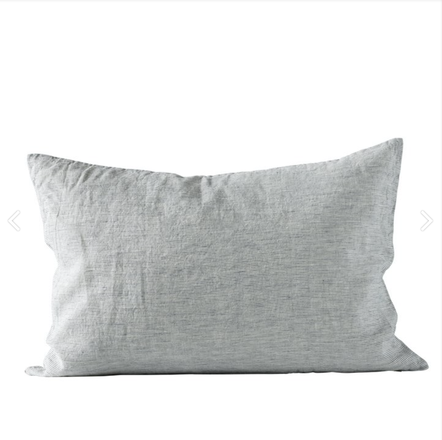 CUSHION LINEN|ECRU|NAVY