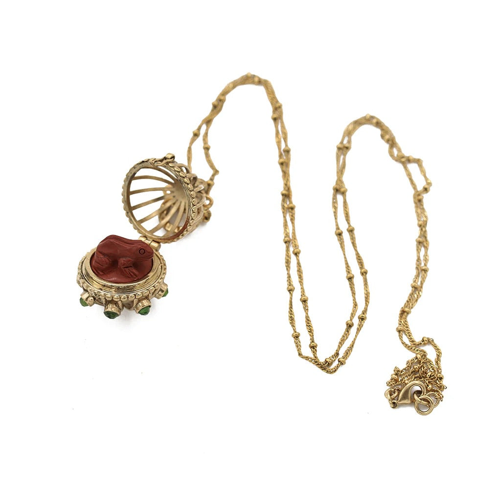 NECKLACE SACHA FROG AMULET