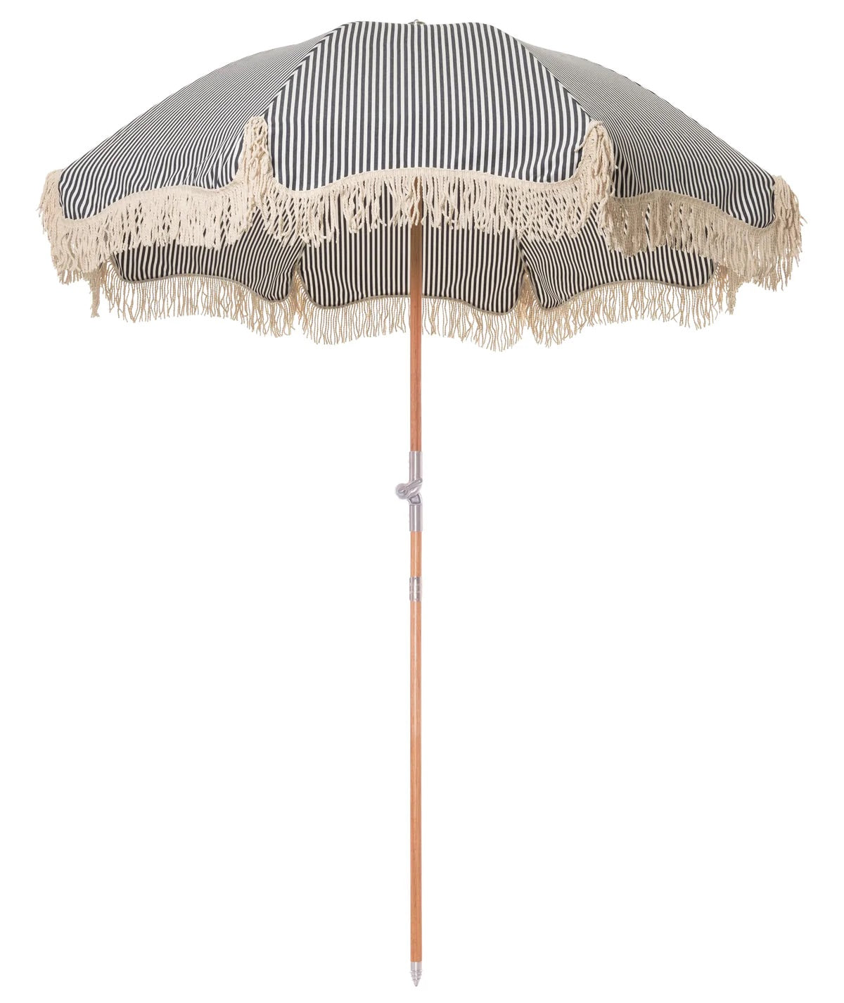 PREMIUM BEACH UMBRELLA - LAURENS NAVY STRIPE | On Order
