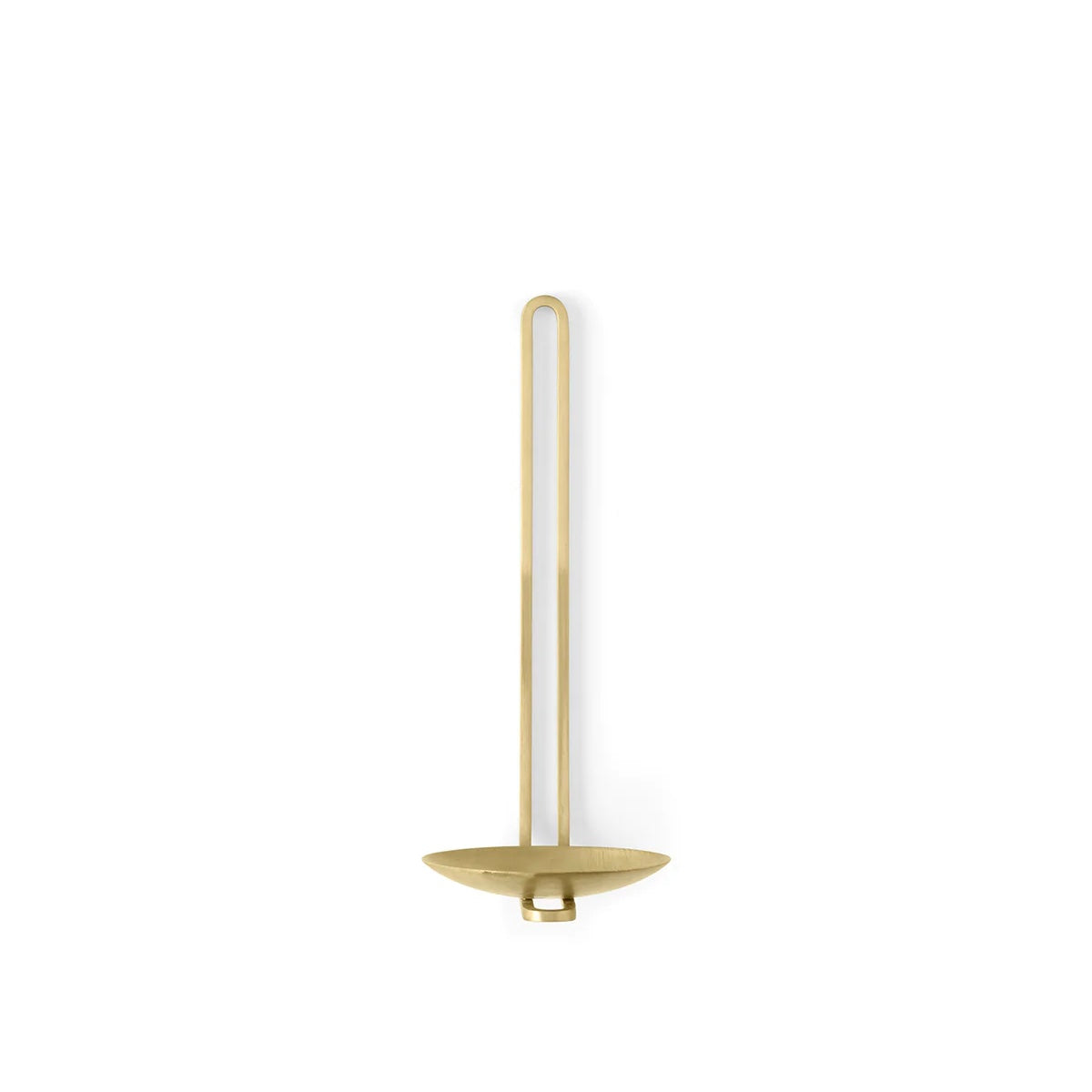 CLIP TEALIGHT WALL CANDLE HOLDER - BRASS