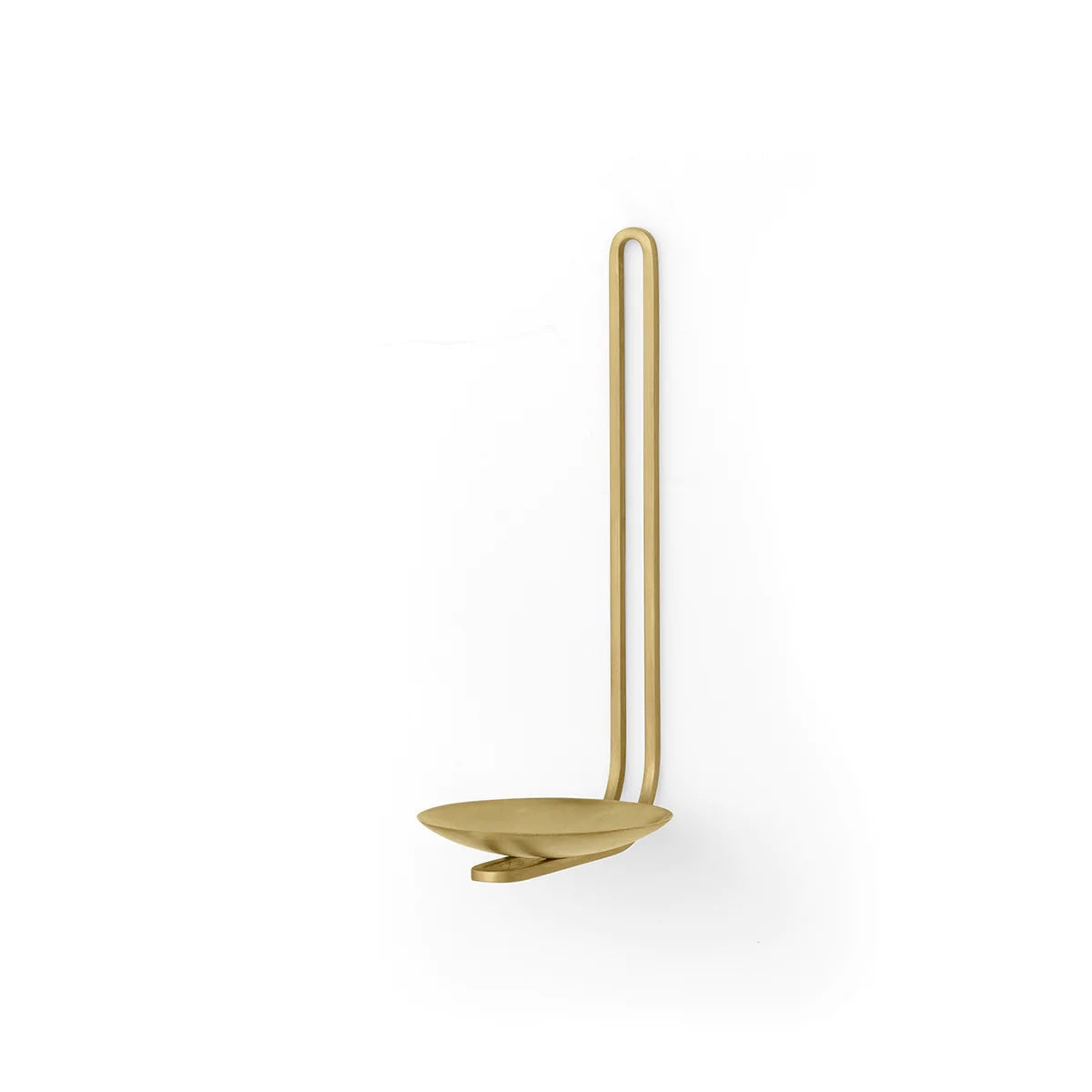 CLIP TEALIGHT WALL CANDLE HOLDER|BRASS