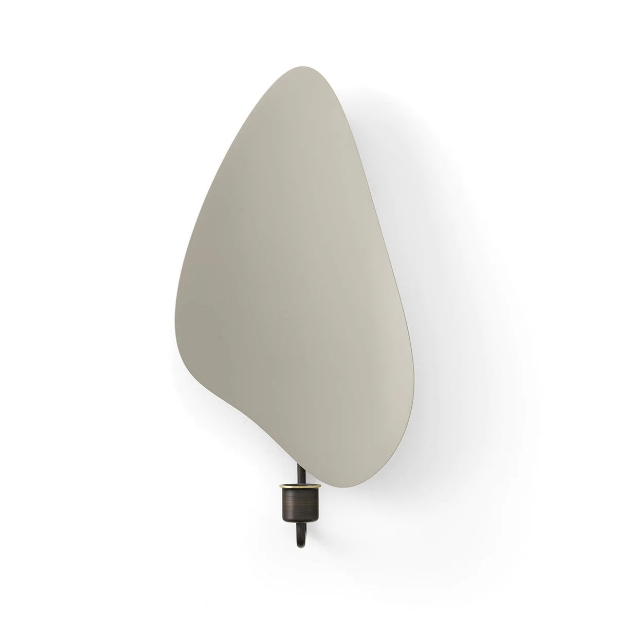 FLAMBEAU WALL CANDLE HOLDER|BRONZED BRASS / GREY