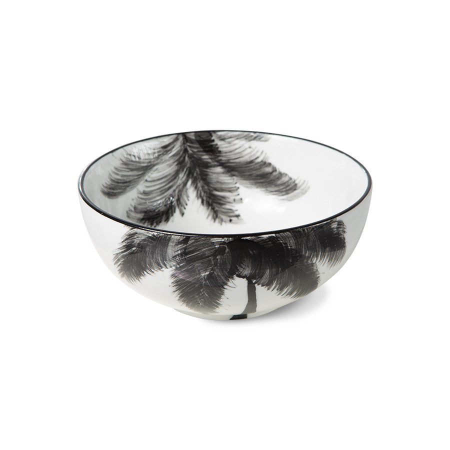 BOLD & BASIC CERAMICS: PORCELAIN BOWL PALMS