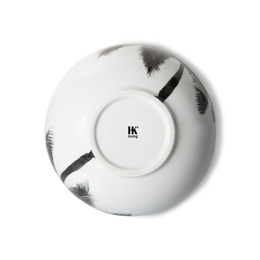BOLD & BASIC CERAMICS: PORCELAIN BOWL PALMS