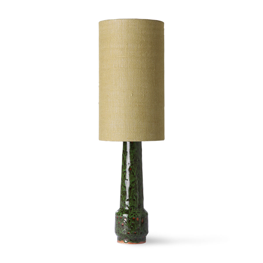 JUTE CYLINDER LAMP SHADE JADE GREEN