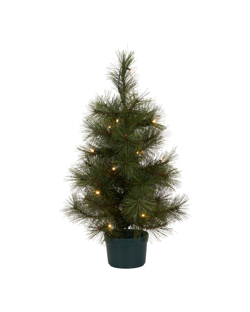 CHRISTMAS TREE W. LED, PINUS, NATURE